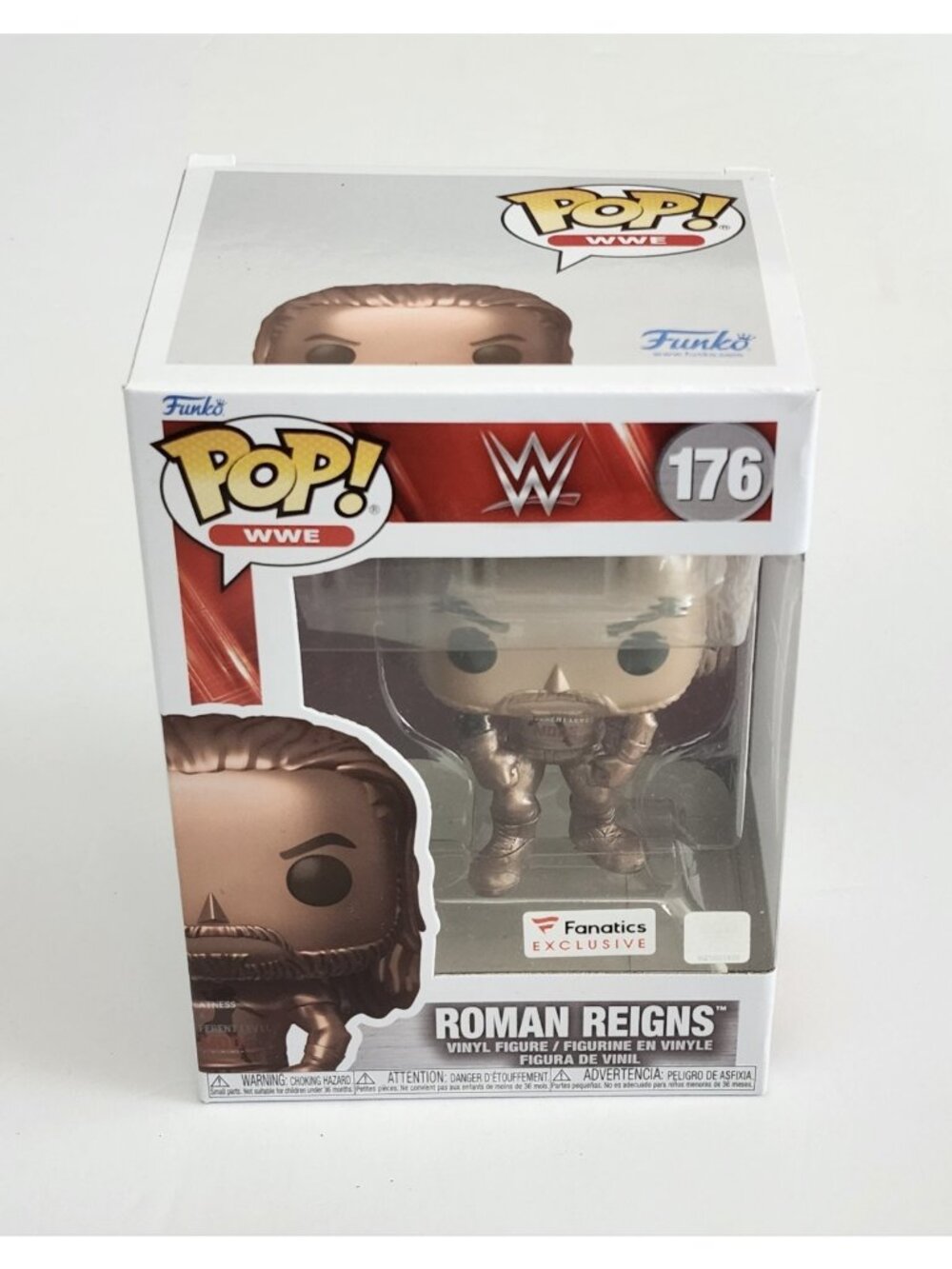Funko Roman Reigns #176 Fanatics Exclusive Vinyl Pop! Bronze Figure